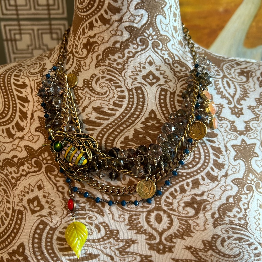 Custom, one-of-a-kind reclaimed necklace